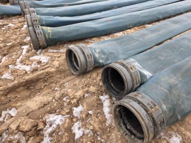 8847′ of Yr 2021 8″ Bulldog TPU Supply Hose w. coupler sets.