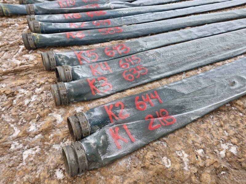 8847′ of Yr 2021 8″ Bulldog TPU Supply Hose w. coupler sets.