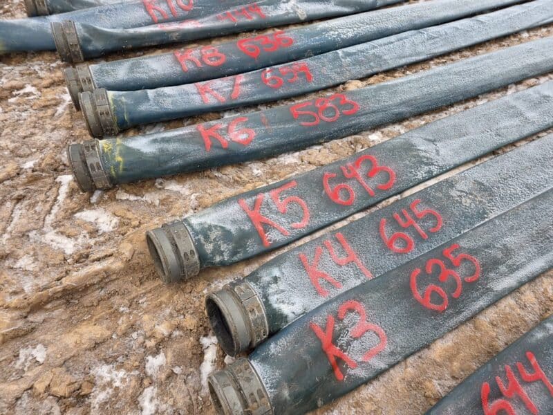 8847′ of Yr 2021 8″ Bulldog TPU Supply Hose w. coupler sets.