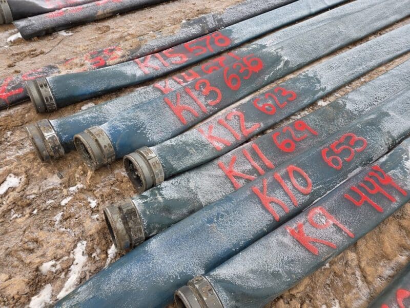 8847′ of Yr 2021 8″ Bulldog TPU Supply Hose w. coupler sets.