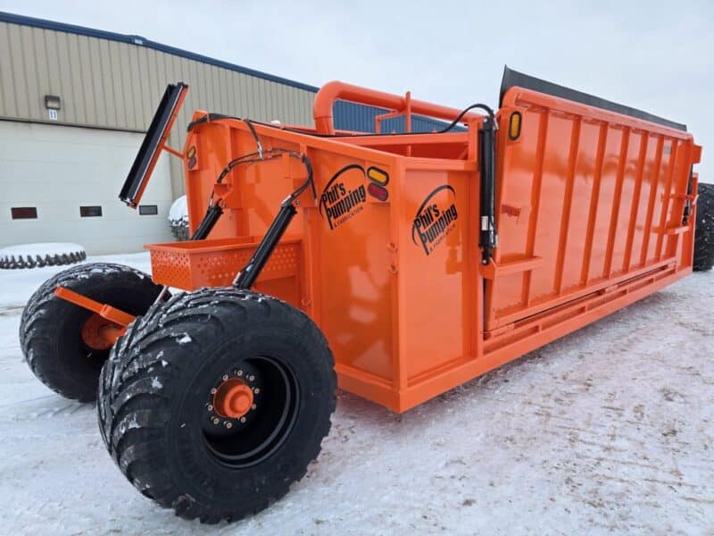 Phil’s 10,000 Gallon Pumping Dumpster w. 8″ Load Stand