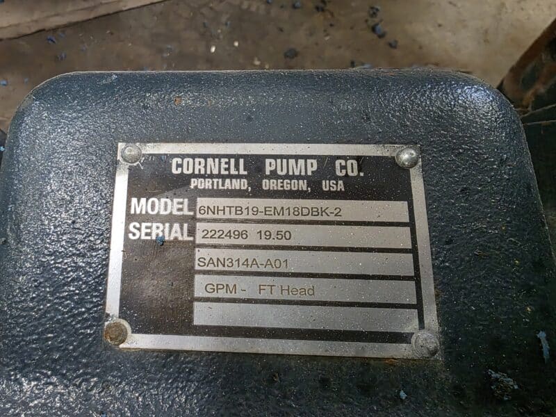 6NHTB19 SAE 2 Cornell Pump