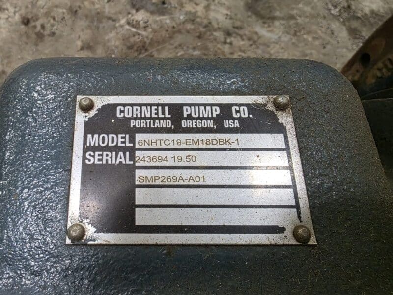 6NHTC19 SAE 1 Cornell Pump