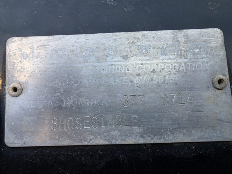 Used Balzer 10 x 6″ Single Axle Reel