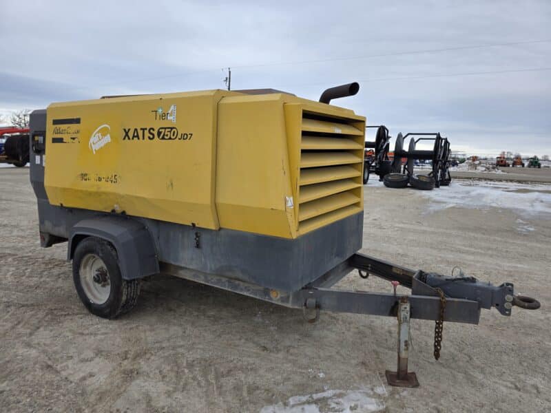 AC-108 750 CFM 2014 Atlas Copco 6.8L John Deere Engine Air Compressor