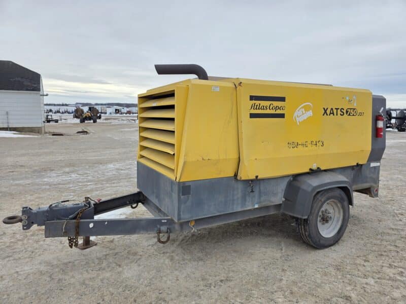 AC-108 750 CFM 2014 Atlas Copco 6.8L John Deere Engine Air Compressor