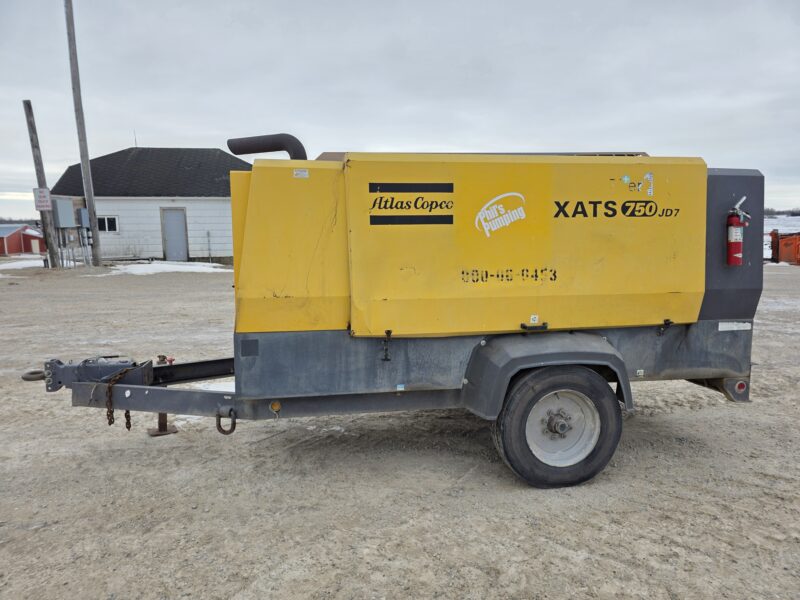 AC-108 750 CFM 2014 Atlas Copco 6.8L John Deere Engine Air Compressor