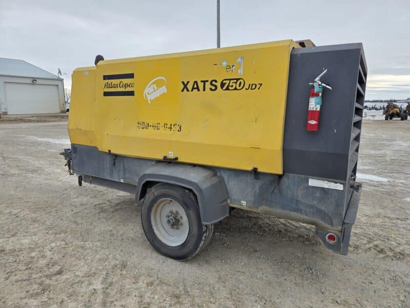 AC-108 750 CFM 2014 Atlas Copco 6.8L John Deere Engine Air Compressor