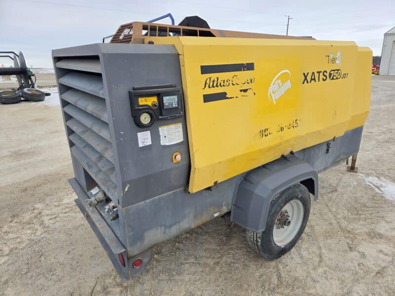 AC-108 750 CFM 2014 Atlas Copco 6.8L John Deere Engine Air Compressor