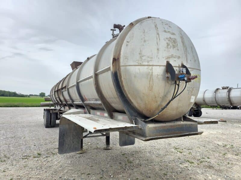 Dual 12″ U-4855 Butler 6700 Gallon Stainless Steel Semi Tanker