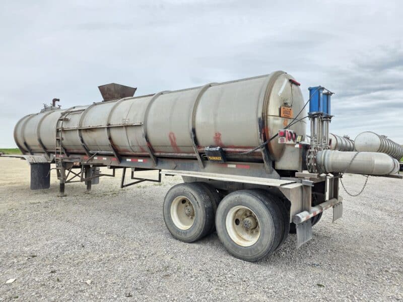 Dual 12″ U-4855 Butler 6700 Gallon Stainless Steel Semi Tanker