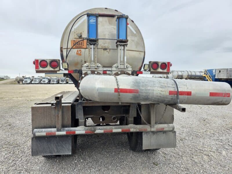 Dual 12″ U-4855 Butler 6700 Gallon Stainless Steel Semi Tanker