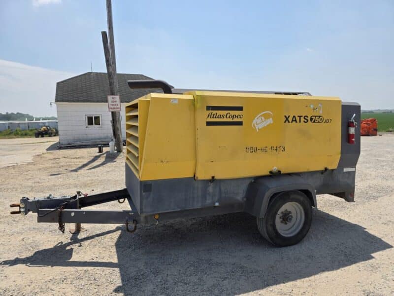AC-108 750 CFM 2014 Atlas Copco 6.8L John Deere Engine Air Compressor
