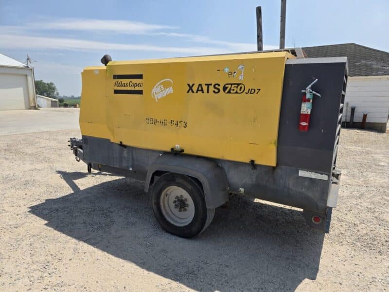 AC-108 750 CFM 2014 Atlas Copco 6.8L John Deere Engine Air Compressor