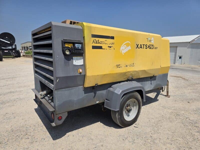 AC-108 750 CFM 2014 Atlas Copco 6.8L John Deere Engine Air Compressor