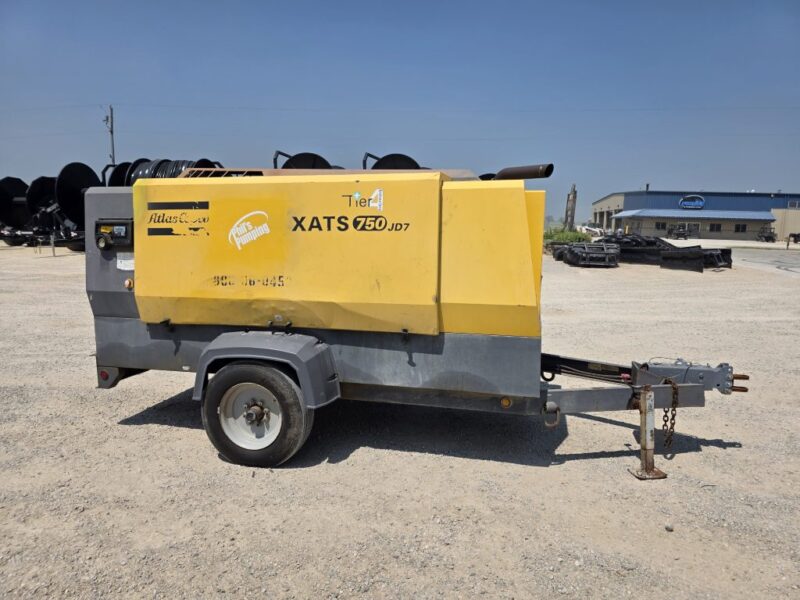 AC-108 750 CFM 2014 Atlas Copco 6.8L John Deere Engine Air Compressor