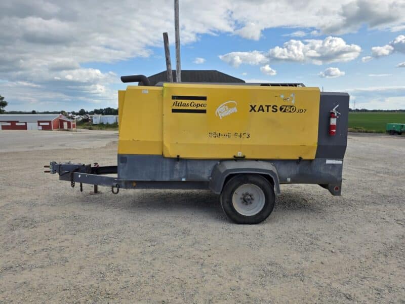 AC-108 750 CFM 2014 Atlas Copco 6.8L John Deere Engine Air Compressor