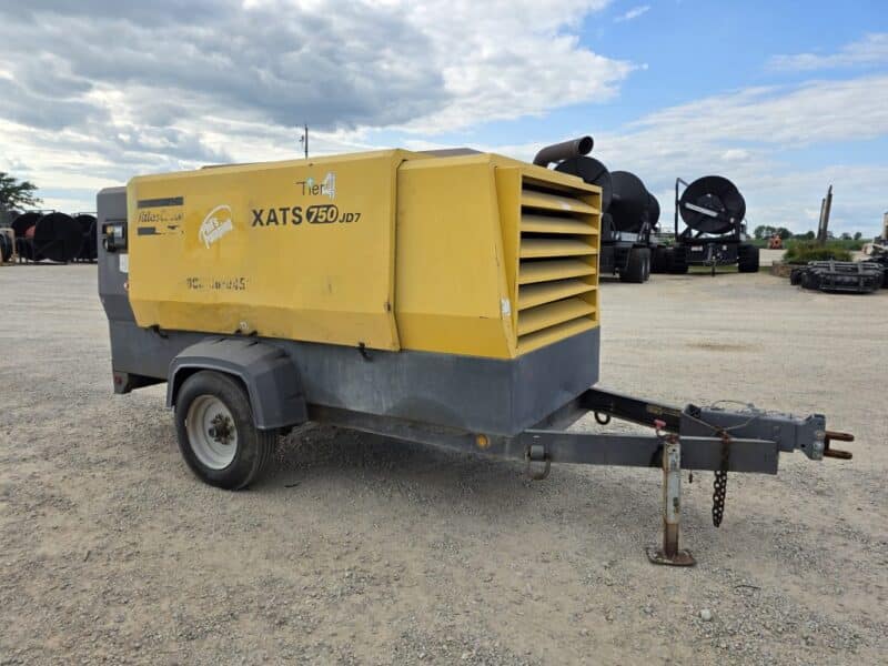 AC-108 750 CFM 2014 Atlas Copco 6.8L John Deere Engine Air Compressor