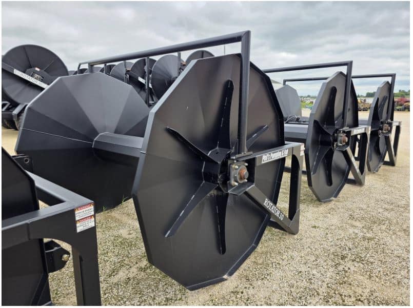 Heavy-duty drag hose manure equipment with reinforced reels designed for long-distance manure pumping on large farms