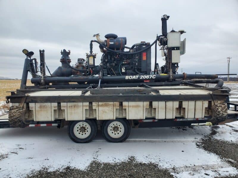 2014 PCE BOAT 2067C Manure Agitation Boat & Trailer.