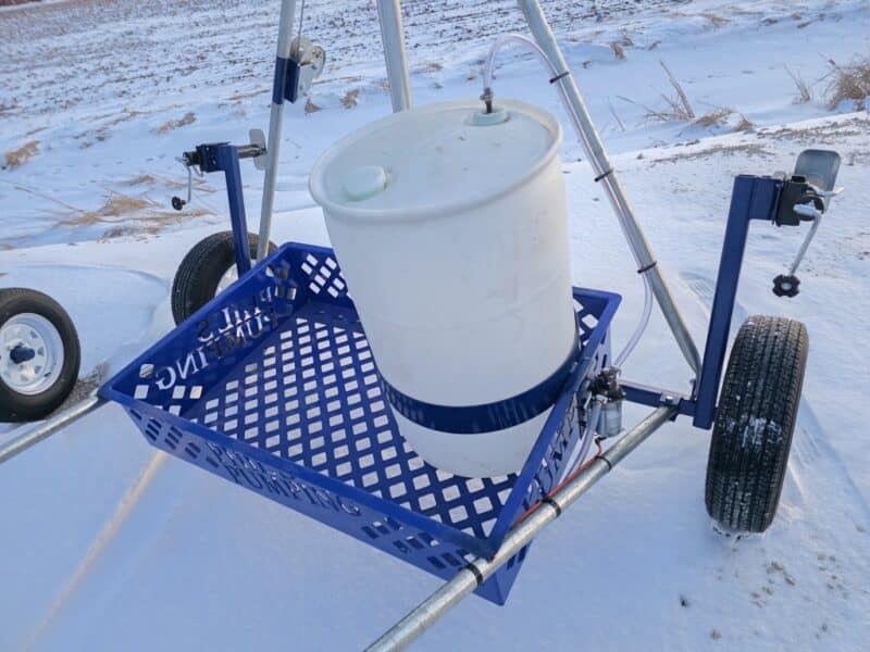 12″ Phil’s Load Stand w.Basket, Foam Injection, Wheel Jacks & Lights.