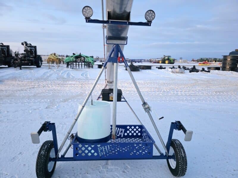 12″ Phil’s Load Stand w.Basket, Foam Injection, Wheel Jacks & Lights.