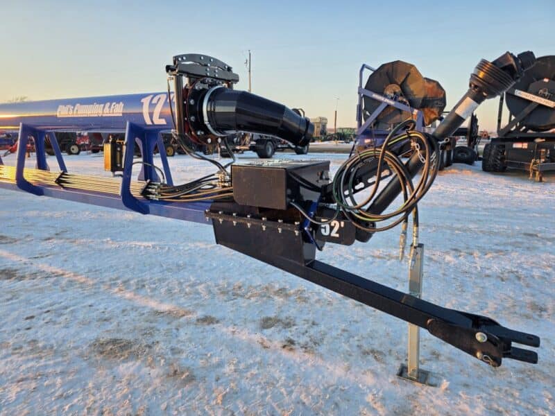 New 52ft Phil’s 12″ Turbo Blaster Lagoon Pump w/ 10″ Agitation Gun & Outrigger Wheels