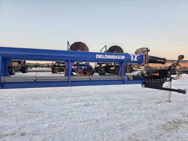 New 52ft Phil’s 12″ Turbo Blaster Lagoon Pump w/ 10″ Agitation Gun & Outrigger Wheels