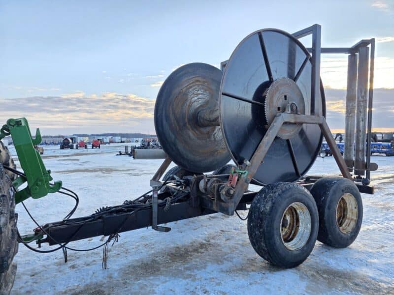 Tandem Axle Hose Cart with Indexer Holds 1 mile of 6″