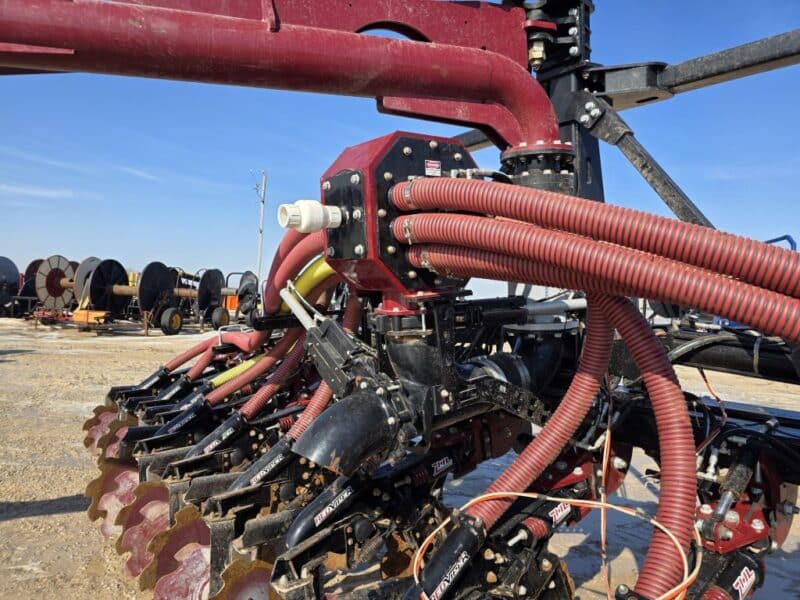 Used for 500 Acres 28′ ZML Toolbar w. 14 Red Viper Gen 4 Row Units w. 8″ Stinger