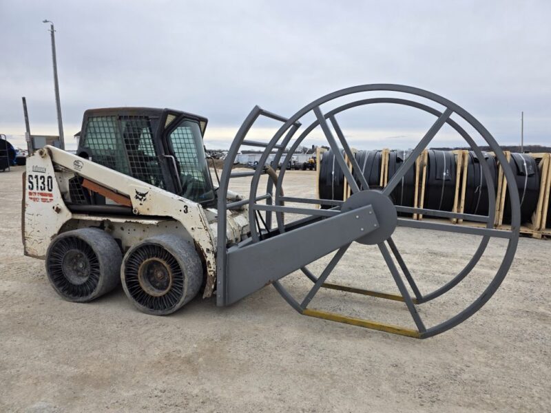 Skid Steer Hose Reel Holds 2000 Ft of 6″
