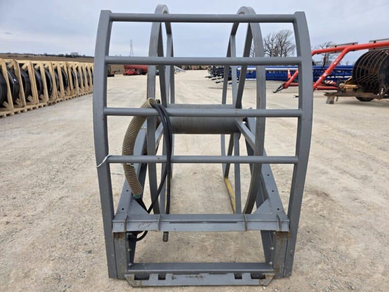 Skid Steer Hose Reel Holds 2000 Ft of 6″