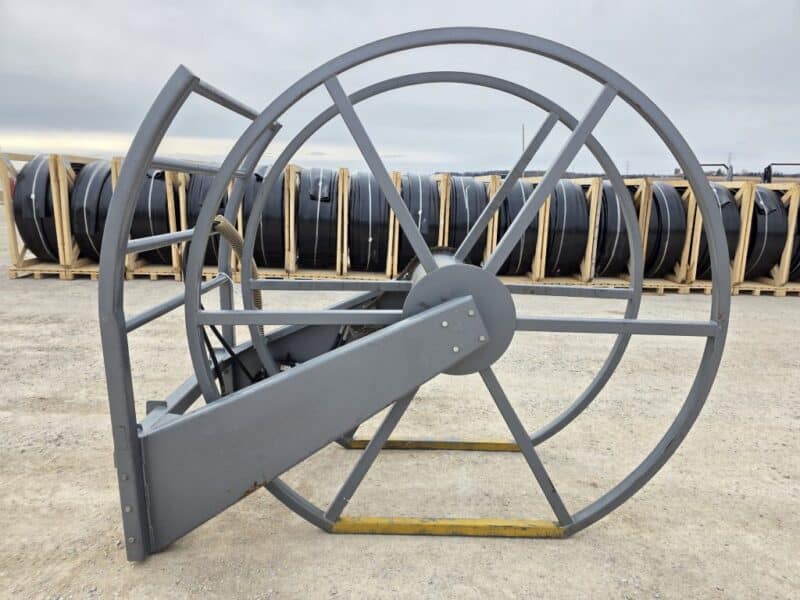 Skid Steer Hose Reel Holds 2000 Ft of 6″