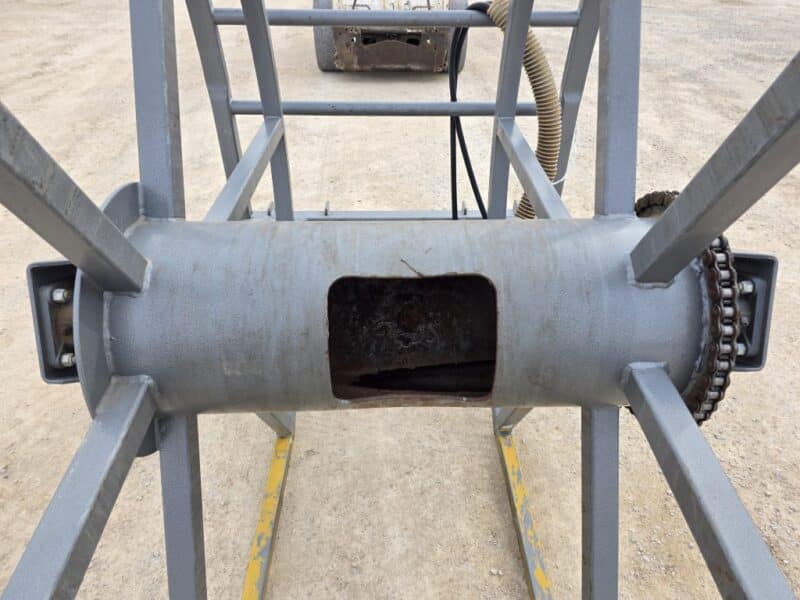 Skid Steer Hose Reel Holds 2000 Ft of 6″