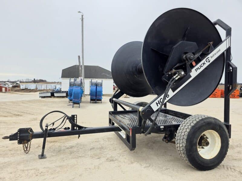 Puck HC16 Hydraulic Driven Hose Cart Holds 1 Mile of 8″ Supply Hose