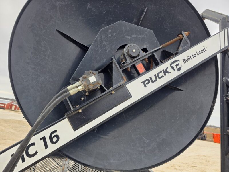 Puck HC16 Hydraulic Driven Hose Cart Holds 1 Mile of 8″ Supply Hose