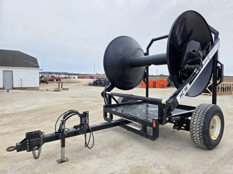 Puck HC16 Hydraulic Driven Hose Cart Holds 1 Mile of 8″ Supply Hose