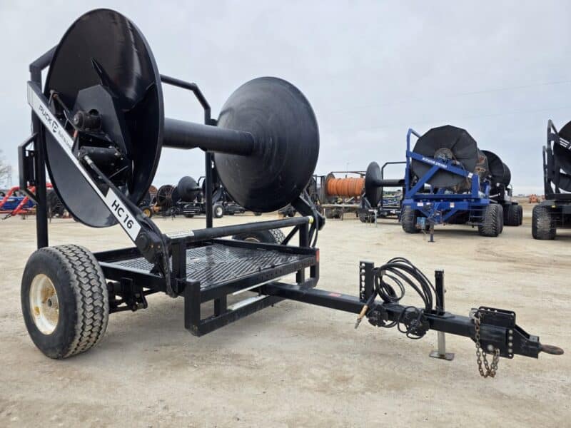 Puck HC16 Hydraulic Driven Hose Cart Holds 1 Mile of 8″ Supply Hose