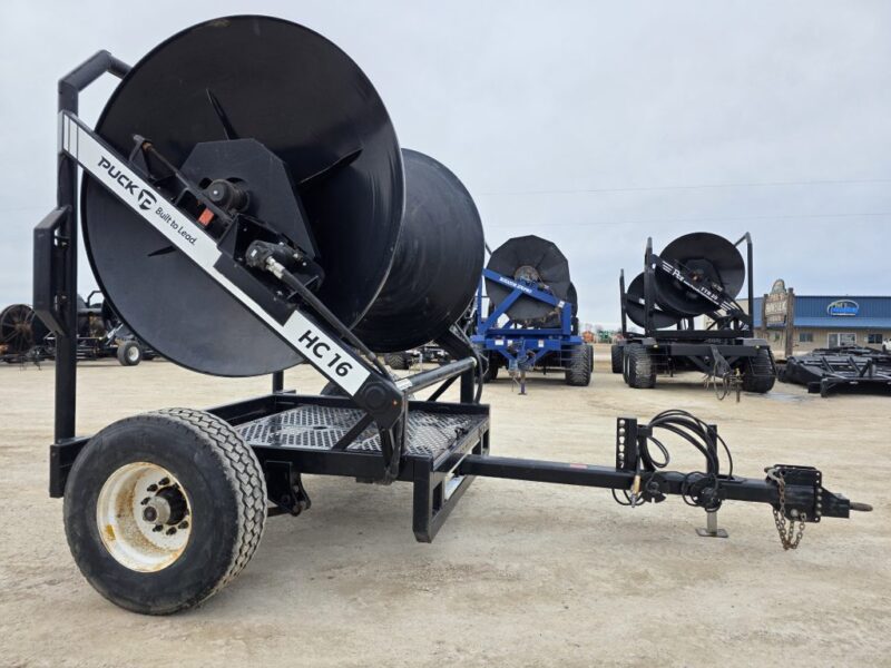 Puck HC16 Hydraulic Driven Hose Cart Holds 1 Mile of 8″ Supply Hose