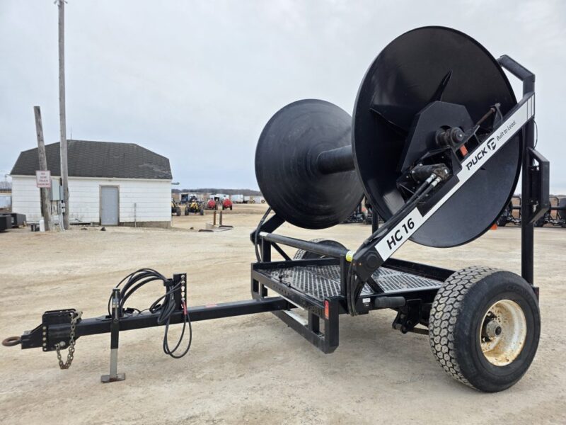 Puck HC16 Hydraulic Driven Hose Cart Holds 1 Mile of 8″ Supply Hose