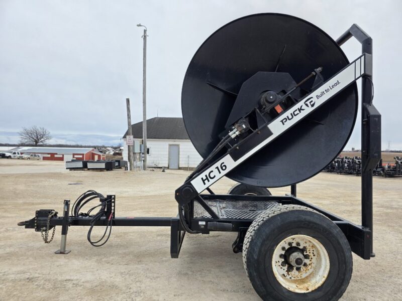 Puck HC16 Hydraulic Driven Hose Cart Holds 1 Mile of 8″ Supply Hose