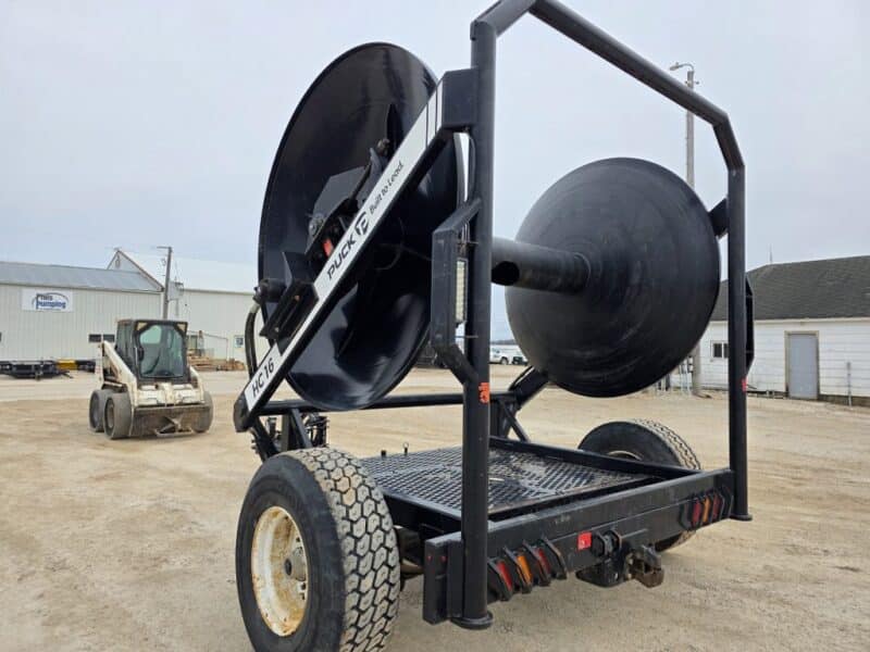 Puck HC16 Hydraulic Driven Hose Cart Holds 1 Mile of 8″ Supply Hose