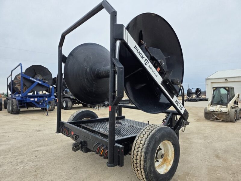 Puck HC16 Hydraulic Driven Hose Cart Holds 1 Mile of 8″ Supply Hose