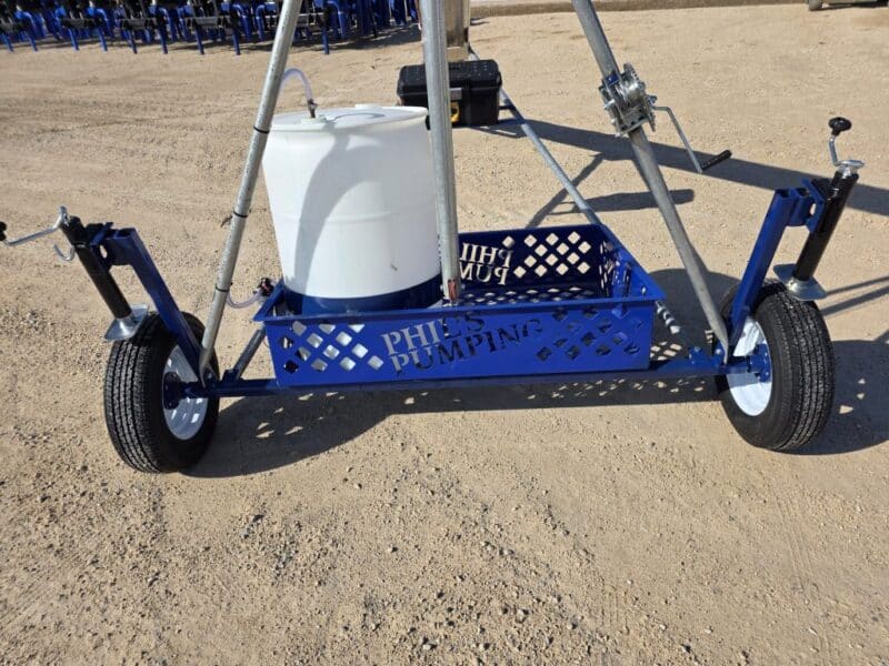 12″ Phil’s Load Stand w.Basket, Foam Injection, Wheel Jacks & Lights.
