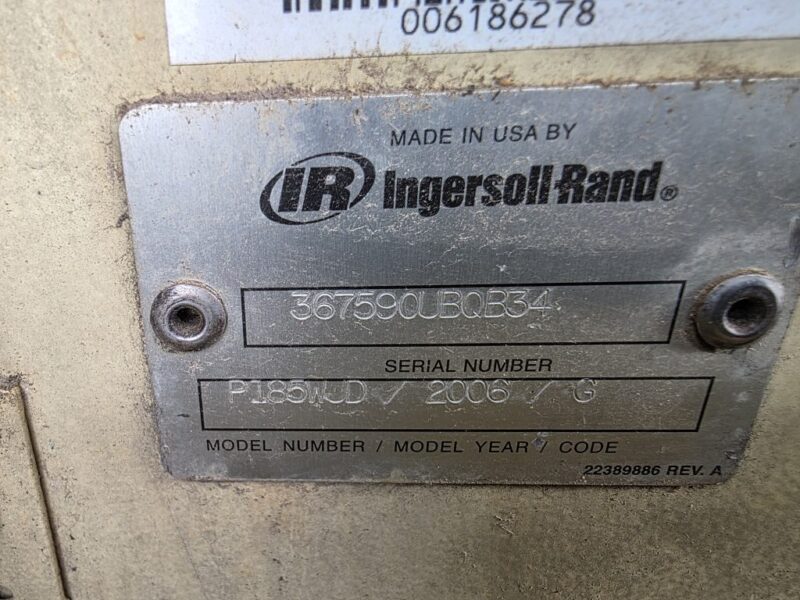 AC-113 2006 Ingersoll-Rand 185 CFM Air Compressor