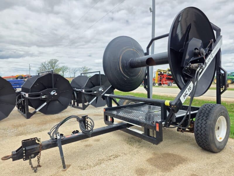 Puck HC16 Hydraulic Driven Hose Cart Holds 1 Mile of 8″ Supply Hose