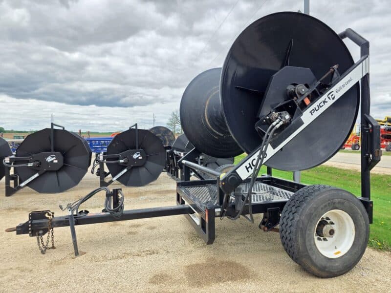 Puck HC16 Hydraulic Driven Hose Cart Holds 1 Mile of 8″ Supply Hose