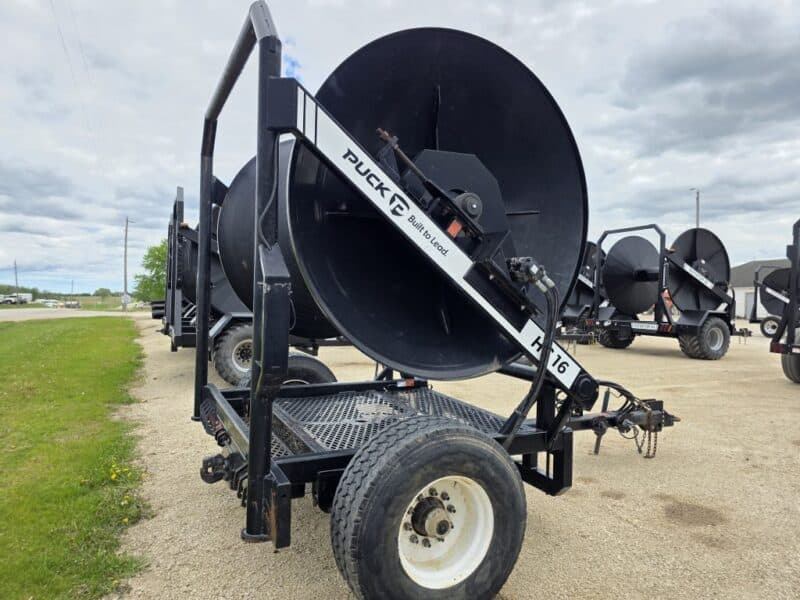 Puck HC16 Hydraulic Driven Hose Cart Holds 1 Mile of 8″ Supply Hose