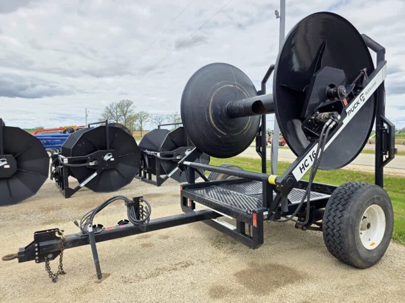 Puck HC16 Hydraulic Driven Hose Cart Holds 1 Mile of 8″ Supply Hose