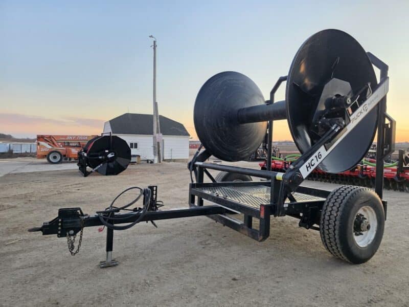 Puck HC16 Hydraulic Driven Hose Cart Holds 1 Mile of 8″ Supply Hose